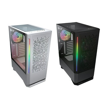 【享最高折300】COUGAR 美洲獅 Mx430 Air RGB 中塔機箱 黑色/白色