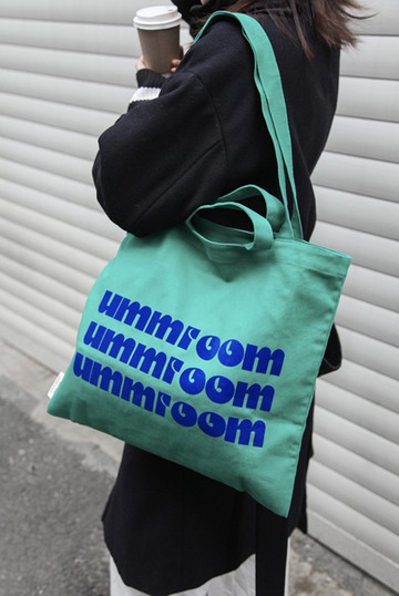 EMO TOTEBAG 情緒表達 超大容量 側背包 可斜挎 逛街包 翠綠