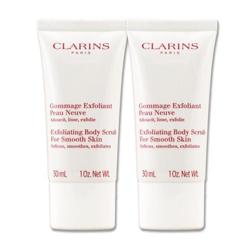 【CLARINS 克蘭詩】竹子精華身體去角質霜-升級版 30ml x 2