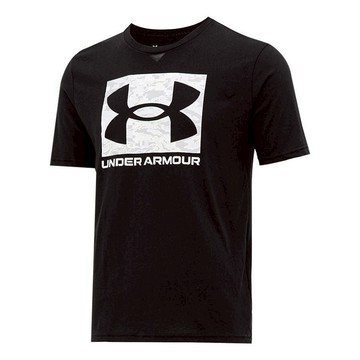 Under Armour ABC Camo Boxed Logo Short Sleeve T-shirt 'Black White'