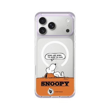 iPhone 17 Pro Max ClearX (MagSafe 兼容) 夢透紫 - 史努比 Snoopy 75th Anniversary - 75週年-休息一下