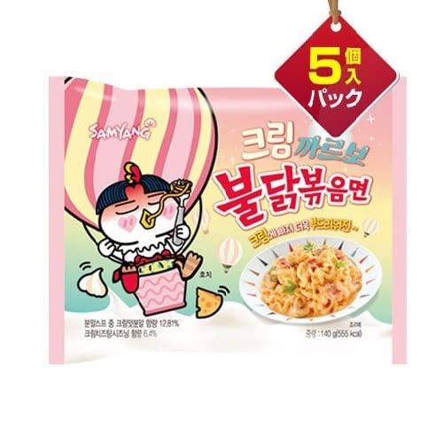 SAMYANG 三養 クリームカルボブルダック炒め麺 140gx5個