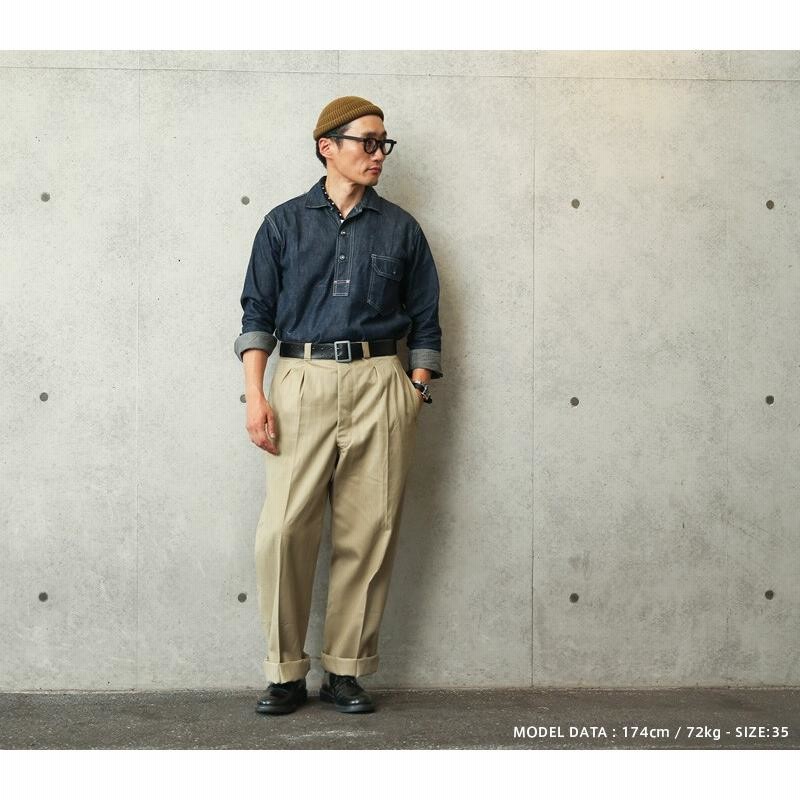 60s French Army フランス軍 M-52 2タック チノパン WAIPER.inc チノパン 新品 フランス軍 1950〜60年代 M-52