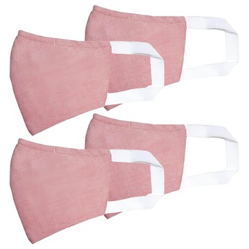 Osun 歐桑生活 台灣製 防疫3D立體三層防水運動透氣布口罩 大人款  麻花粉  4片  1組