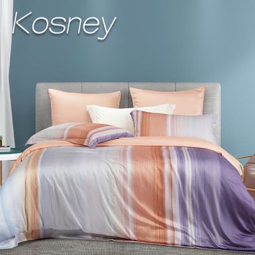 KOSNEY  金典歲月  頂級雙人60支100%天絲TENCEL八件式兩用被床罩組