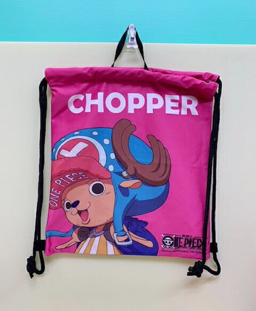 【震撼精品百貨】One Piece 海賊王 縮口後背包/手提袋-桃#21201 震撼日式精品百貨