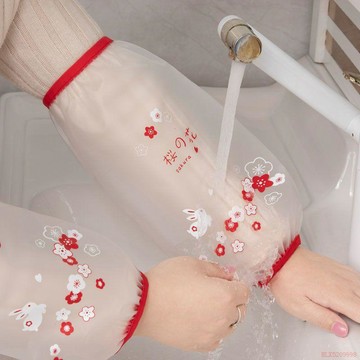 桃園出貨✨韓版長款防水防油袖套女工作廚房防污套袖學生秋冬季成人護袖手袖