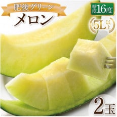 グリーンメロン 糖度16度 5L 約2.2kg×2玉