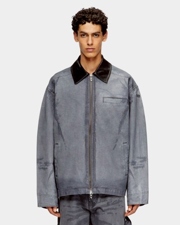 DIESEL 復古拼接拉鍊夾克 - 48