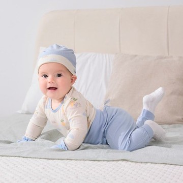 雲朵比得肚圍嬰兒長褲 (熱感極潤纖維布)