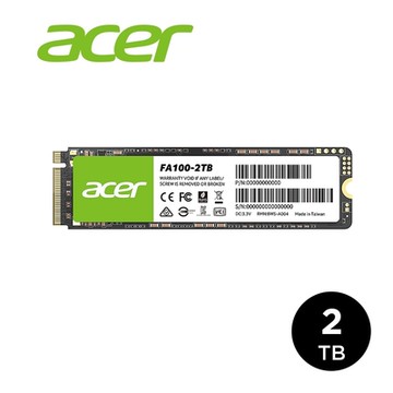 Acer 宏碁 FA100 PCIe Gen3 M.2 2TB SSD固態硬碟