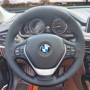 寶馬3系320li方向盤套E90寶馬325Li5系525liX3X4X5X6專用手縫把套