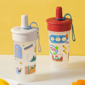 木登款豆沙吸管杯800ML_任選2入 法國款(咖啡棕)+香港款(古典紅)