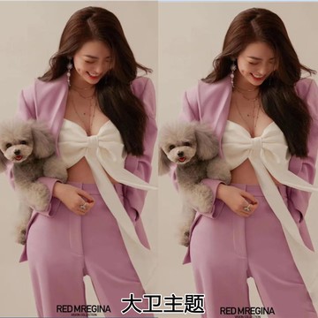 影樓主題拍照私房寫真服裝青春女神形象藝術照攝影21展會新款西裝