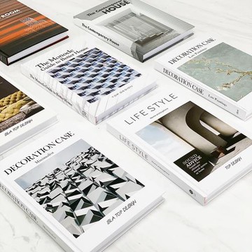 現代簡約歐式輕奢精裝家居類仿真書擺件樣板房售樓處書房軟裝飾品