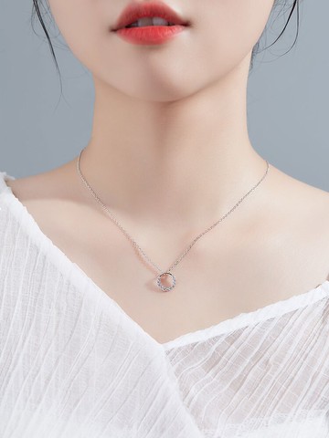 項鏈女年新款輕奢小眾設計感925純銀簡約氣質毛衣鎖骨鏈女夏