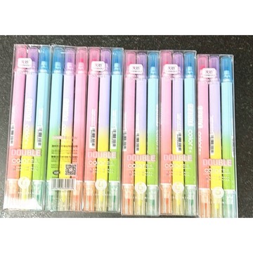 天好 雙色螢光筆（6色）