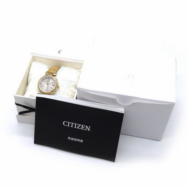 シチズン XC エコドライブ ハッピー フライト ゴールド ベージュ