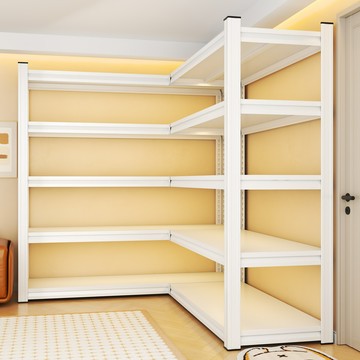 【L型省空間】轉角置物架 貨架 收納架 儲物架 多層架 鋼製加厚 直角設計 免打孔安裝 陽臺廚房浴室通用