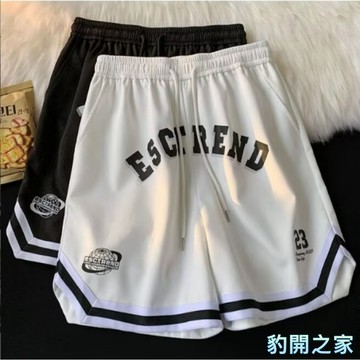 【豹開之家】夏季潮流字母印花短褲 籃球短褲 運動短褲 休閒短褲 工作短褲 直筒短褲 五分褲 跑步短褲 男生寬鬆短褲W29