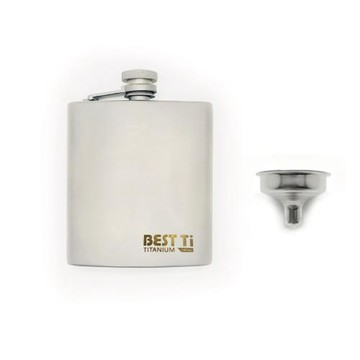 【BEST Ti】純鈦酒壺 190ml 符合人體工學(100%純鈦製造)