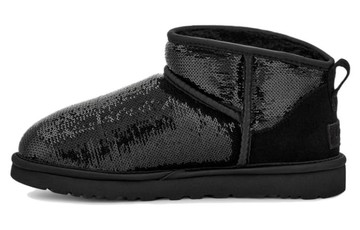 UGG CLASSIC ULTRA MINI BOOT MIRROR BALL BLACK WOMEN