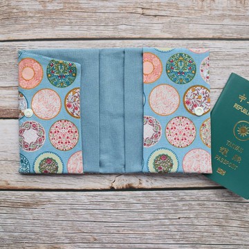 【小花園】日本口布料 限量 純棉布料手作  護照套 護照夾