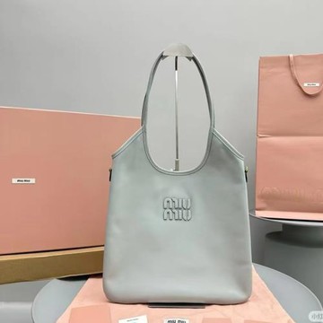 miu繆2024新款慵懶風休閑托特包大容量簡約百搭單肩手提通勤女包