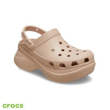 Crocs卡駱馳 (中性鞋) Bae復古厚底洞洞鞋 經典克駱格-粉紅太妃糖色 206302-7AF