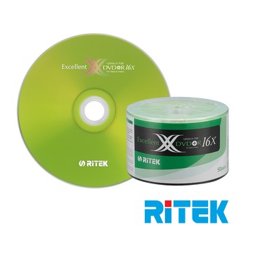 RIDATA RITEK 16x DVD+R 4.7GB X版/300片裸裝