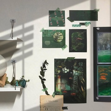 綠夜迷你海報組 녹색의밤 미니포스터 세트