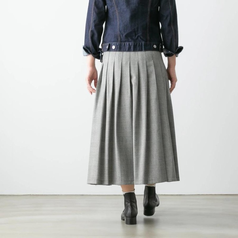 オニール・オブ・ダブリン WRAP SKIRT ウール タック ラップスカート