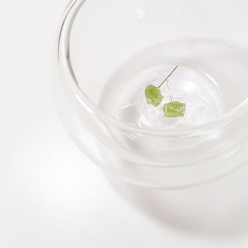 / 小金平 / 橄欖石原石925純銀耳環