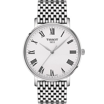 TISSOT 官方授權 EVERYTIME 經典簡約 腕錶 羅馬刻度 -T1434101103300/40mm