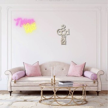 【恩典之約禮物店】God is Love 木頭牆上掛飾-用愛妝點你的家