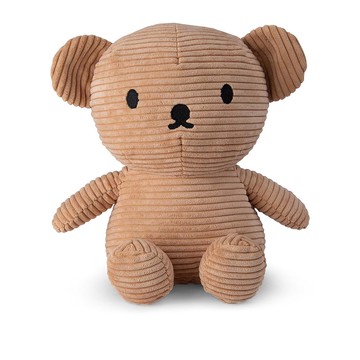 荷蘭 BON TON TOYS｜Boris Bear小熊燈芯絨填充玩偶-奶茶 24cm