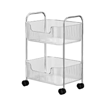 FAmILyLIFE 生活 U型加高防摔置物架 2層款 A-221 37.5 x 29.5 x 53cm 1612g  透明