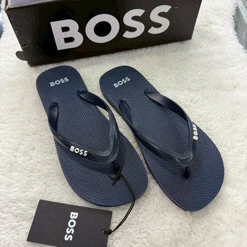 【博斯｜全新】現貨 BOSS 拖鞋 深藍色 夾腳拖 海灘拖 HUGO BOSS｜Little Bee 小蜜蜂精品