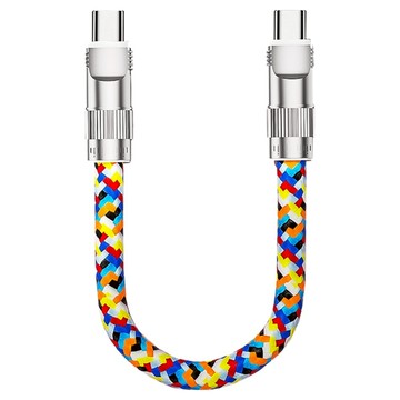 YORI CAR 優里 Type-C to Type-C掛繩快充線  30cm  編織款  1條