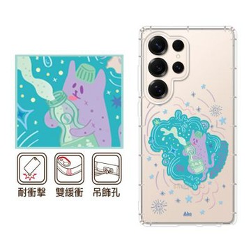 反骨創意 三星 Note、S系列 彩繪防摔手機殼-蘇打喵 25/24/23/22/21/20/10/9/Ultra/FE/+/edge/lite