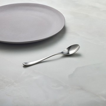 日本山崎金屬 - AQUATIQUE系列 - 霧面不鏽鋼點心匙  (138 mm)