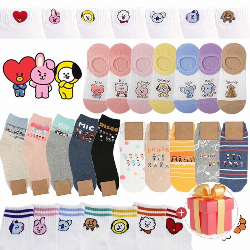 10+1 BTS キャラクター ソックス 靴下 韓国 ファッション