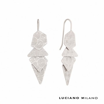 LUCIANO MILANO 雅典娜-織 純銀耳環