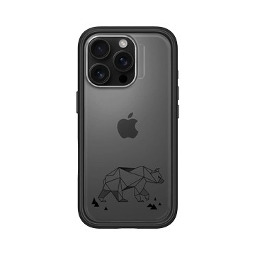 iPhone 16 Pro Mod NX 黑 - Animal Silhouette / 動物剪影 - 動物幾何-北極熊