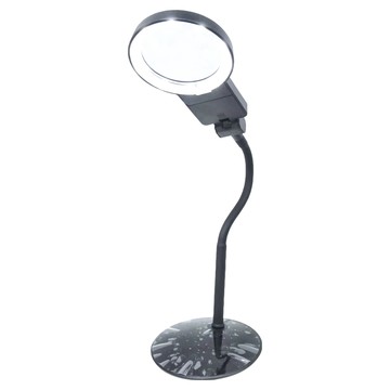站立式萬向放大鏡  3X放大  10顆LED燈珠  USB供電  1個