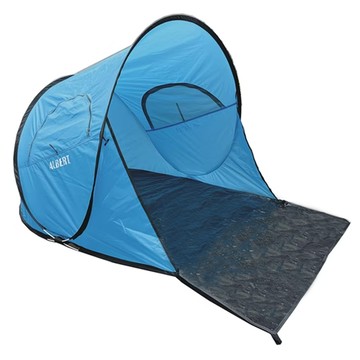 ALBERT 亞伯特 快開式野餐/沙灘帳篷 藍色 便攜 戶外露營野餐遮陽  2大人/3小孩