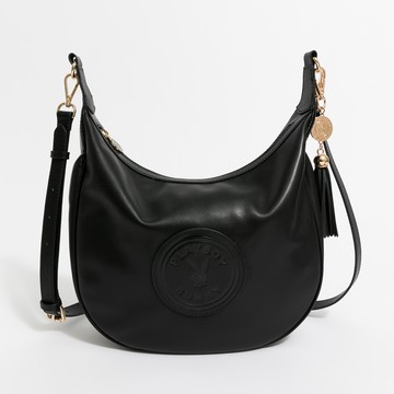 PLAYBOY 肩背包附長背帶 Minimalist系列 - 黑色(541-1015-09-6)