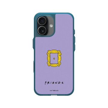 iPhone 17 Clear (相機按鈕) 夜幕藍 - Friends - 紫色門框