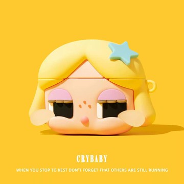 Crybaby黃髮哭娃 適用於 AirPods Pro3 4代 Pro2保護套 3代 1代/2代蘋果 耳機殼 藍芽耳機套