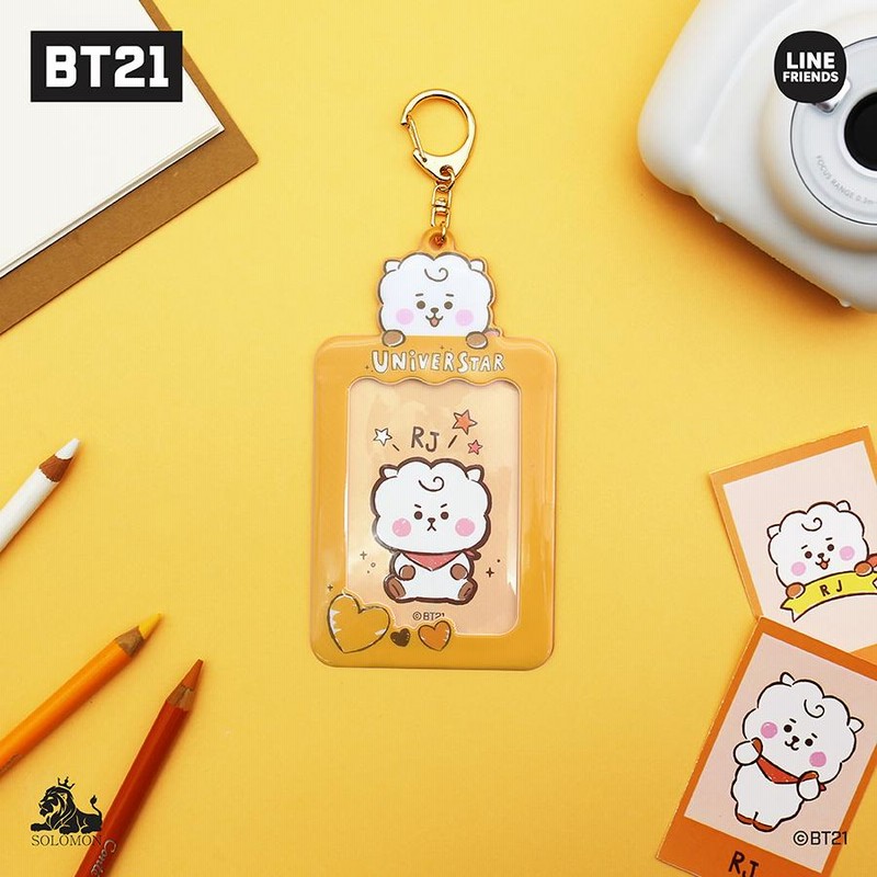 bt21 カードフレーム キーホルダー 推し活 チェキ トレカ 入